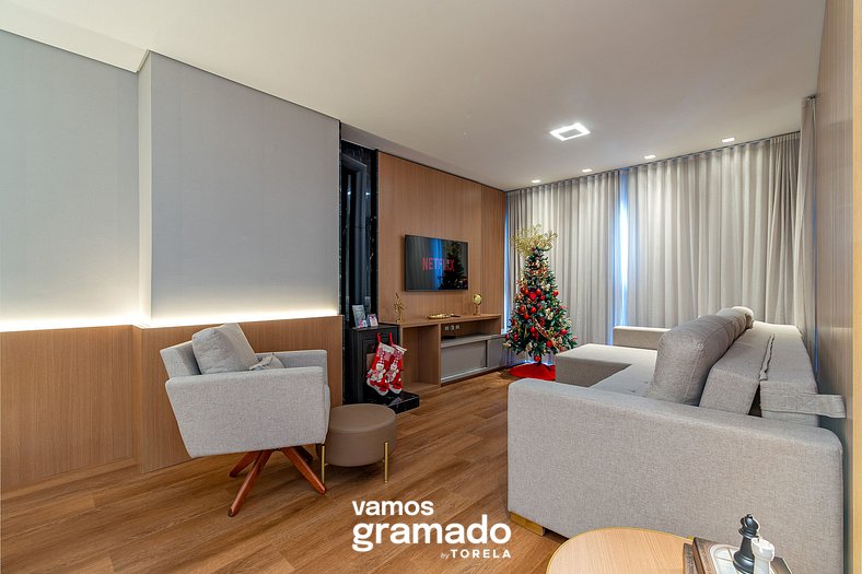 Reserva Orquídeas 207A - 3 suítes Centro Gramado