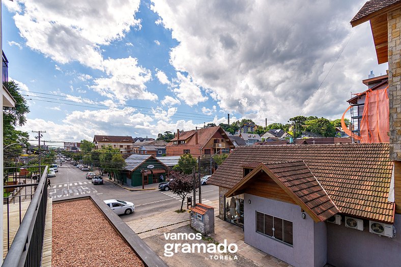 San Telmo 206 - 2 quartos, terraço, Centro Gramado